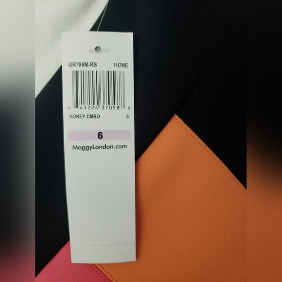 Maggy London Color Block Sleeveless Sheath Midi Dress - Picture 5 of 10